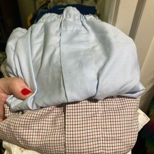 Light Blue and Plaid Shirt